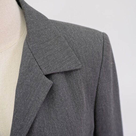 Rafaella Size 10 Gray 3 Button Blazer Polyester Rayon Spandex Work Attitre - Picture 2 of 9